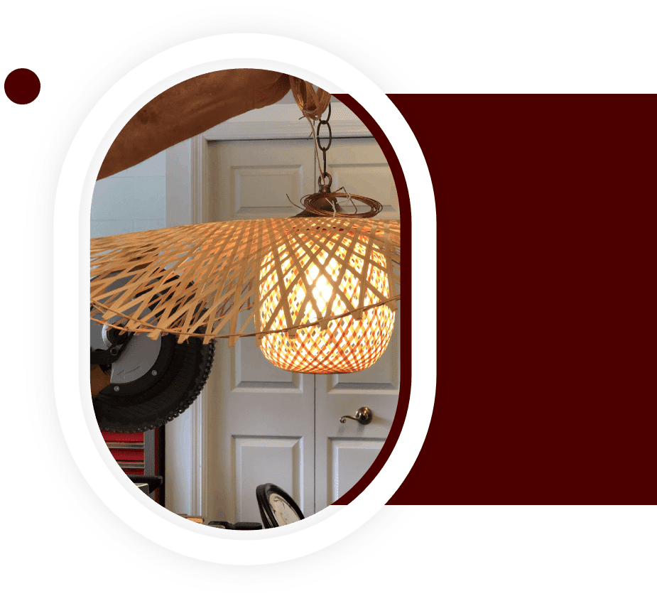 Hanging Type Wooden Lamp