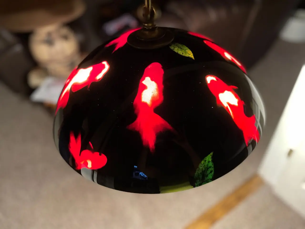 Image of red fish lamp