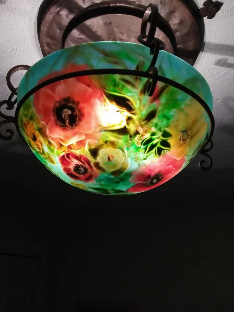 Image of flower ceiling lamp